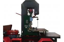 China Diesel Powered Vertical Band Saw With Mobile Wheel, Vertical Bandsaw Mill Machine supplier