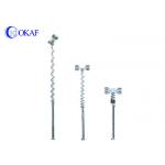 Aluminum Alloy Night Scan Light Tower , Truck Mounted LED Light Tower Pneumatic Mast for sale
