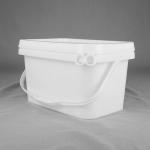 5L Food Storage Square Plastic Bucket IML Design Home Use for sale