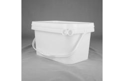 China 5L Food Storage Square Plastic Bucket IML Design Home Use supplier