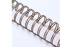 China Bronze 1.25 Inch Book Binding Materials , Dia31.8mm Wire O Bound supplier
