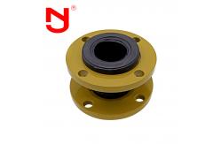 China Carbon Steel DN100 Single Sphere Rubber Expansion Joint 200°F Temperature Rating supplier