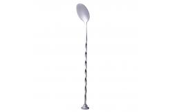 China 28 cm long stainless steel screw handle mixing spoon Cocktail bartender tools supplier