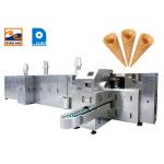 Industrial Sugar Cone Production Line / Egg Rolled Cone Making Machine for sale