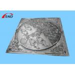 C250 Ductile Iron Square Art Manhole Cover Size 700*865*100mm