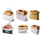 Wholesale Food Grade Paper Burger Packaging Fast Food Sandwich Burger Takeaway Box for sale