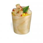 Eco Friendly Pine Wooden Mini Disposable Trifle Cups For Food Dessert 4.5cm for sale