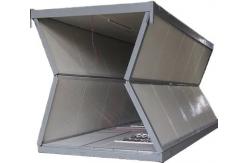 China Modular Fold Up House Sandwich Panel Fireproof Foldable Expanding Cabin supplier