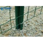 Prevent Rusting Coated Wire Mesh , Welded Fence Panels Flat Even Surface With Flush Edges for sale