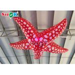 Store Decorative 3m Hanging Led Lighting Inflatable Starfish