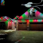 DC48V led pixel point panel light 12v ip68 outdoor eave decoration lighting colorful permanent 30mm rgbw for sale