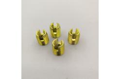 China M4 M5 M6 Screwed Threaded Brass Insert Nuts Zinc Plated DIN 7965 supplier