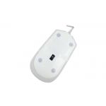 USB2.0 White Optical Silicone Mouse IP68 EMC With Comfortable Shape