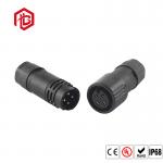 Outdoor Black Nylon 2 3 4 Pin Waterproof Circular Connector for sale