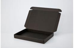 China Black Shipping Corrugated Cardboard Shipping Box Foldable Paper Printing supplier