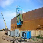Large Girth Welding Machine With LINCOLN Power Source For Carbon Steel Tank Construction for sale