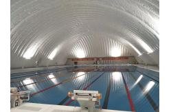 China Outdoor Aluminum Frame Above Ground Pool With Heat And Rain Resistance supplier