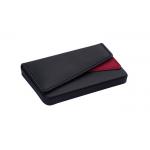 Magnetic Closure Personalised Card Holder Fabric PU Leather Card Case for sale
