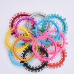 Dental Orthodontic Elastics Cartoon Ligature Ties Grey Red Blue Green ODM for sale