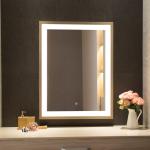 Wall Mounted Framed LED Mirror with Touch Switch and High Output Lighting Source for sale