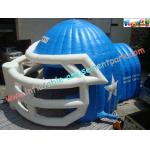 Sports Customized Inflatable Party Tent , Inflatable Helmet Football Tunnel for sale