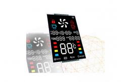 China Silkscreen VA Negative LCD Display / Industrial LCD Monochrome Screen Module For Equipment supplier