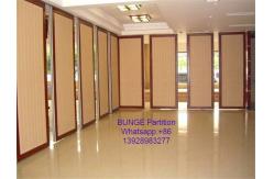 China MDF + Aluminum Office Partition Walls / Conference Room Sliding Folding Partitions supplier
