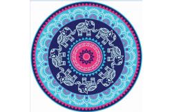 China Multifunctional Sublimated Beach Towels  Tablecloth Picnic Blanket Fine Texture supplier
