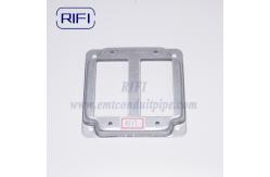 China 4 Square Metallic Surface Cover 2 Duplex Receptacle supplier