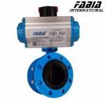 Soft Seal Pneumatic Butterfly Valve Flanged type for sale