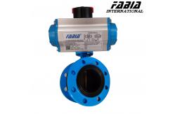 China Soft Seal Pneumatic Butterfly Valve Flanged type supplier
