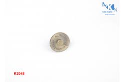 China Brush Magnetic Handbag Clasp , Magnetic Bag Clasps K2048 Customized Design supplier