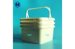 China White IML Tubs Print Custom Logo Double Handles Empty Food Containers supplier