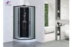 China Quadrant Shower Room With Matt Black Profile Frame And 4/5mm Tempered Glass supplier