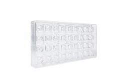 China Cube Shape Custom Chocolate Molds DIY PS 3D Silicone Chocolate Molds supplier