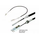Heavy Duty Transmission Gear Shift Cable 1500 Series Cable With Optional Strap Clevis for sale