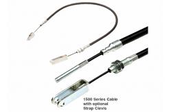 China Heavy Duty Transmission Gear Shift Cable 1500 Series Cable With Optional Strap Clevis supplier