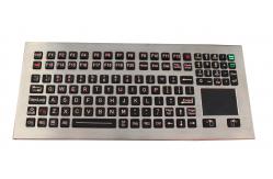 China 116 Keys Washable Industrial Keyboard With Touchpad Adjustable Backlight supplier