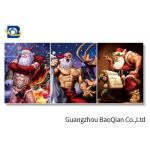 Unique Designer Christmas Father 3d Picture , 30x40cm 3d Stock Wallpaper With Black Frame
