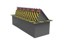 China Wireless Remote Control LED Light Hydraulic Security Barriers 3 Phases 380V Power Input supplier