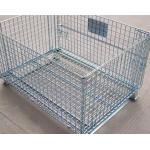 Anti - Crossion Metal Pallet Box For Cold Room , 4 - Way Entry Steel Pallet Container for sale