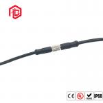 Metal M8 3 Core Electric​ Cable Nylon​ Waterproof Male Female Connector for sale