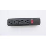 PDU Power Distribution Unit 4 Outlets , Industrial Electrical Outlet Multiple Socket