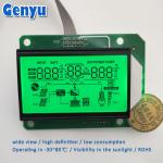 5.0V Custom Segment LCD Display HTN Positive Green Backlight Inverter LCD Display for sale