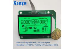 China 5.0V Custom Segment LCD Display HTN Positive Green Backlight Inverter LCD Display supplier