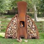 Corten Steel Metal Brazier Fire Pit for Camping for sale