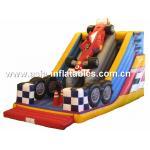 Customized Inflatable F1 Car Slide For Children Party Entertainment for sale
