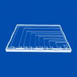 400mm Large Slotted Machining Quartz Glass Plate for sale