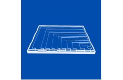 China 400mm Large Slotted Machining Quartz Glass Plate supplier