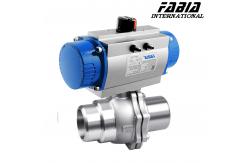 China 2 Piece Pneumatic Control Ball Valve 1 Inch 2 Inch Butt Welding supplier